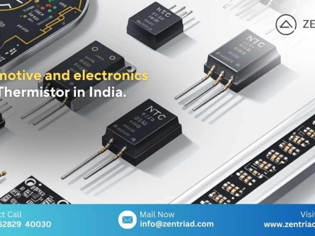 Automotive and Electronics NTC Thermistor in India by Zentriad – High-quality precision thermistor sensors for automotive and electronic applications.