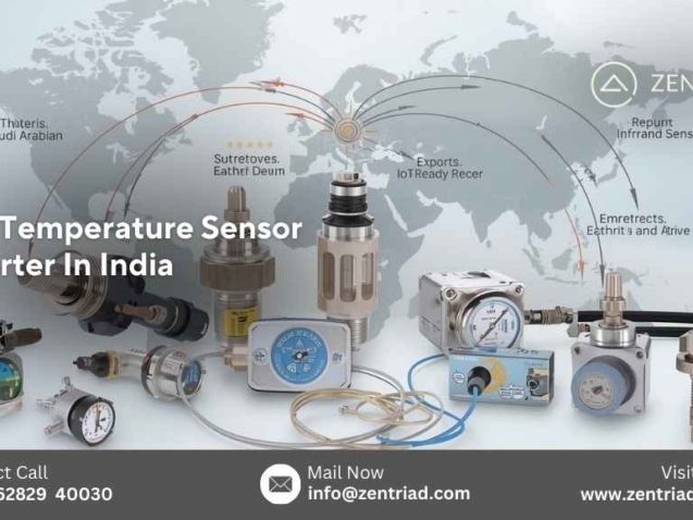 Best temperature sensor exporter in India – ZENTRIAD supplying thermocouples, RTDs, and industrial temperature sensors worldwide