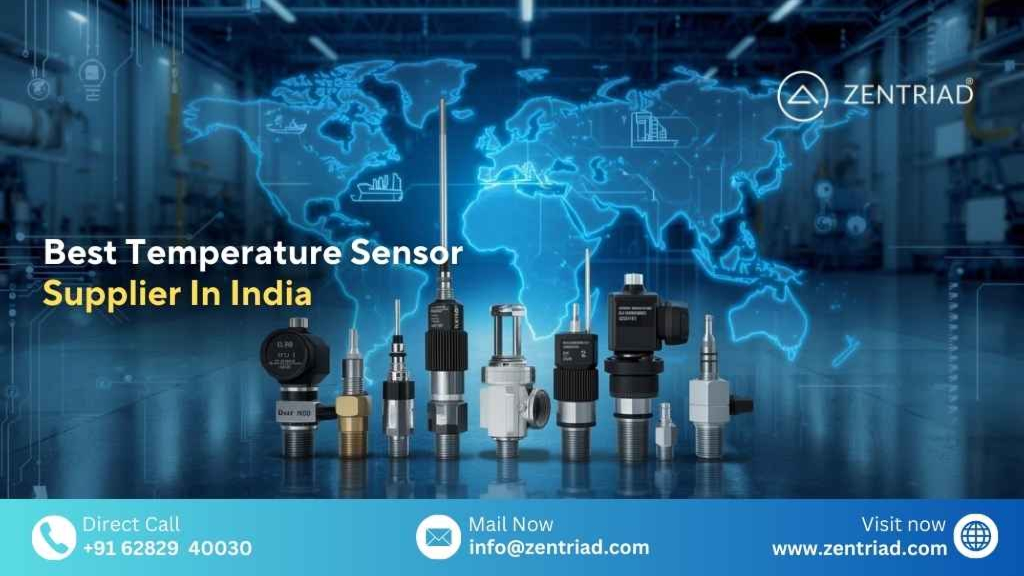 Best temperature sensor supplier in India – thermocouples, RTDs, and industrial sensors with global network overlay.