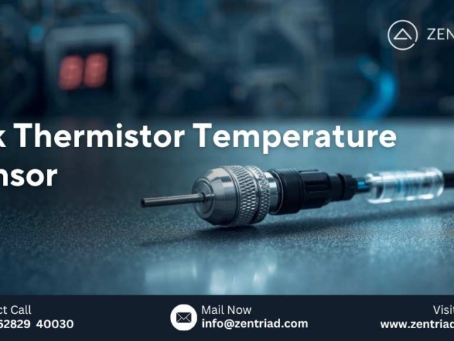 10k thermistor temperature sensor for industrial and automotive temperature monitoring – high precision electronic component manufactured by ZENTRIAD.