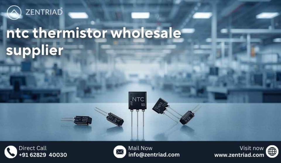 NTC thermistors manufactured by ZENTRIAD, a global NTC thermistor wholesale supplier for industrial and electronic applications