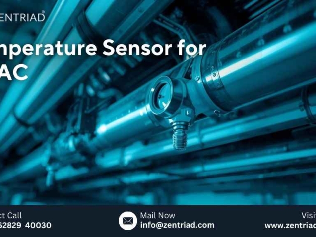 Temperature sensor for HVAC system monitoring in commercial and industrial buildings by ZENTRIAD
