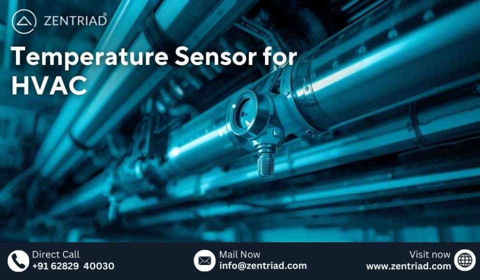 Temperature sensor for HVAC system monitoring in commercial and industrial buildings by ZENTRIAD