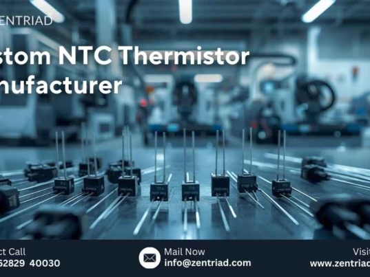 Custom NTC thermistor manufacturer producing precision temperature sensors for industrial and electronic applications