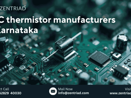 NTC thermistor temperature sensor used in electronics manufacturing in Karnataka