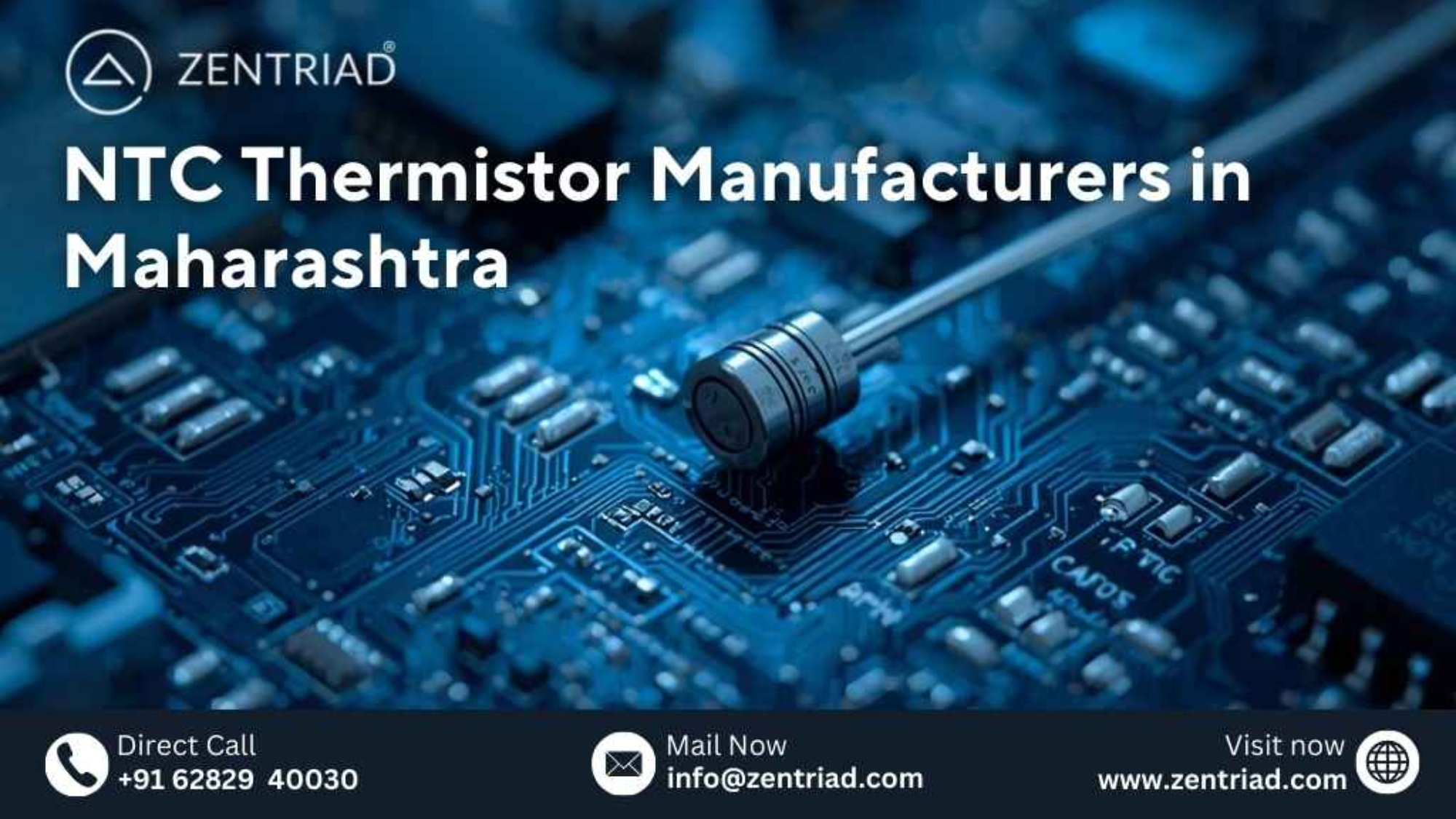 ntc thermistor temperature sensor used in electronics and hvac manufacturing industries in maharashtra